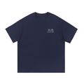 Port Hercules Navy Minimalist Essential Cotton T-Shirt